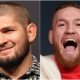 Khabib Nurmagomedov e Conor McGregor em montagem