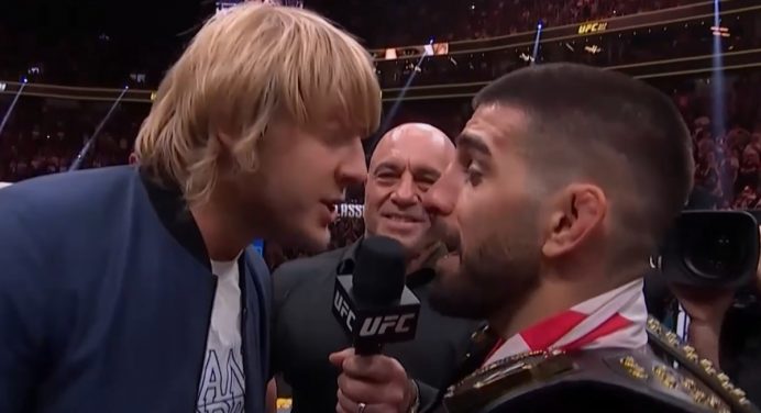 Ilia Topuria e Paddy Pimblett se cruzam no Catar e reacendem rivalidade; veja