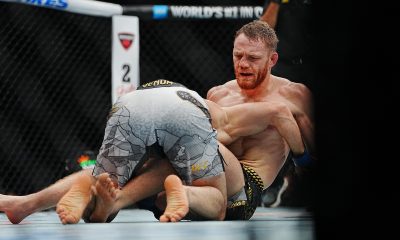 Jack Della Maddalena é derrubado por Makhachev no UFC 322