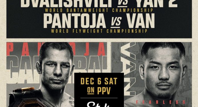 Alexandre Pantoja ganha destaque no pôster do último card numerado do UFC no ano