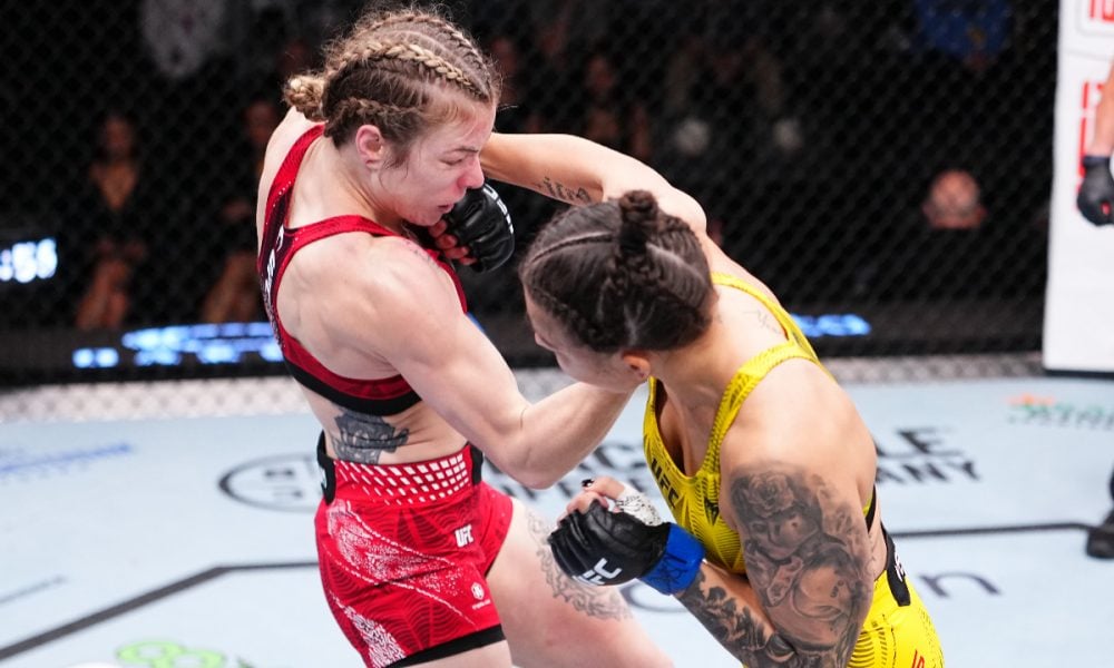 Luana Santos e Melissa Croden durante duelo no UFC Vegas 112