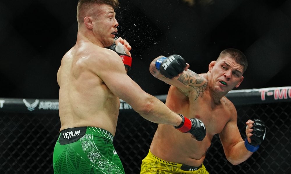 Brunno Hulk acerta soco em Marvin Vettori no UFC 323