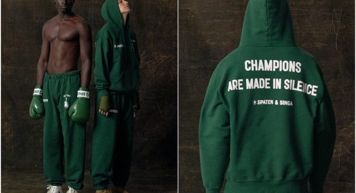 Spaten lança coleção de roupa para pugilistas e com neto de Servílio de Oliveira como modelo