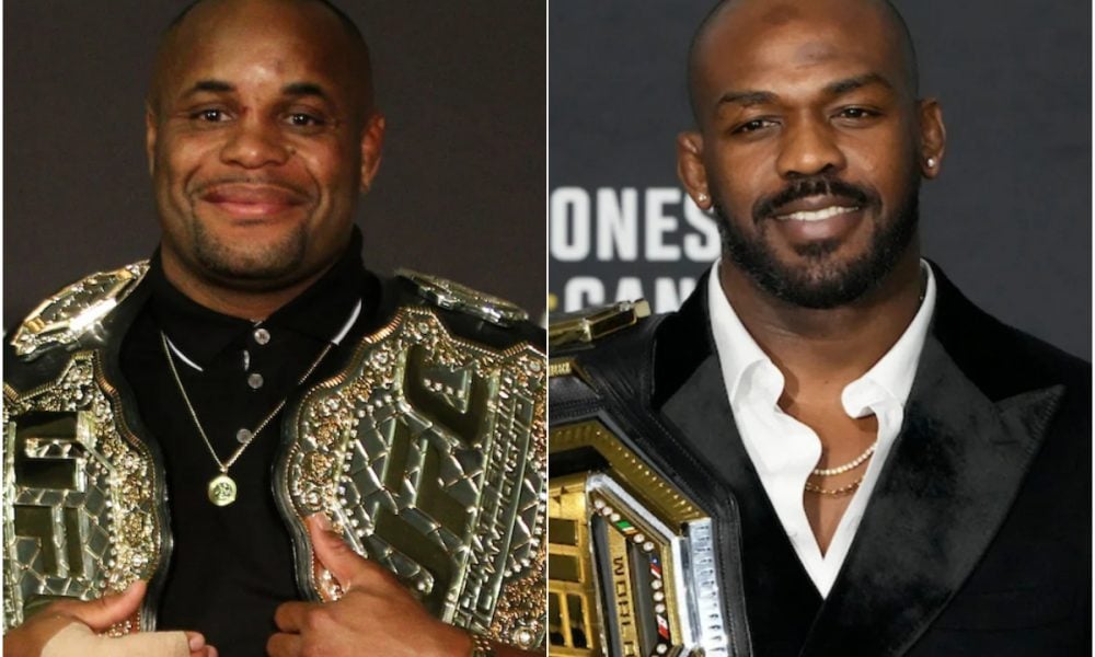 Daniel Cormier e Jon Jones em montagem