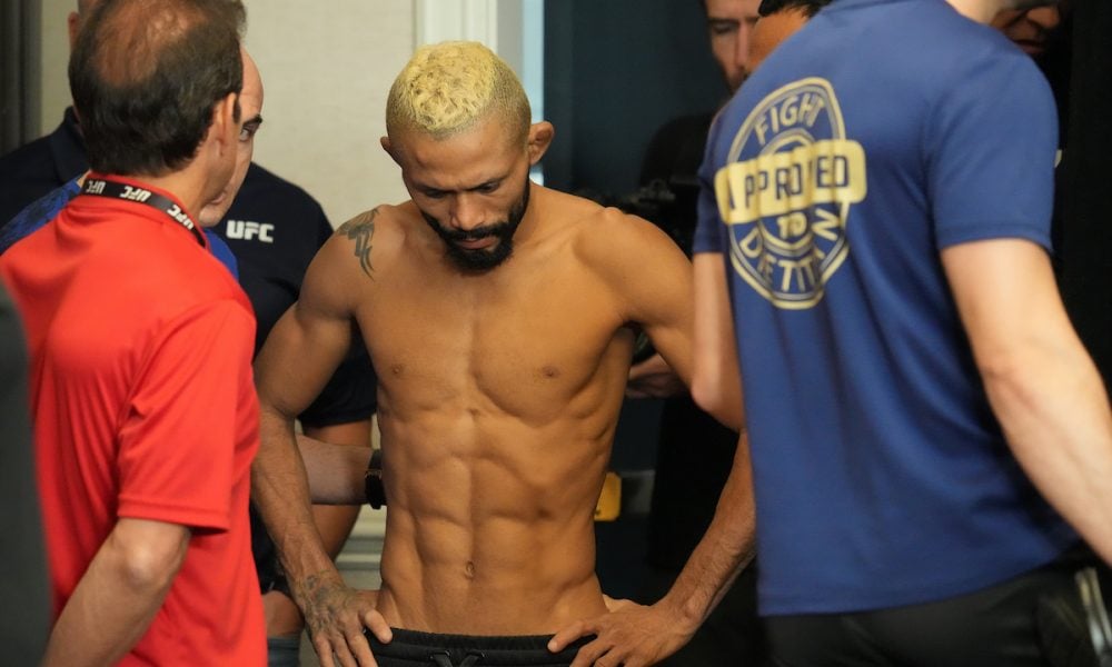 Deiveson Figueiredo na pesagem do UFC 263
