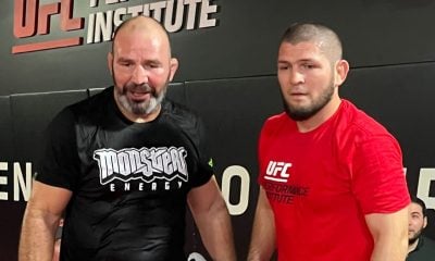Glover Teixeira e Khabib Nurmagomedov em foto