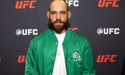 Jean Silva posa para foto no media day do UFC 324